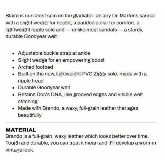 Dr. Martens Blaire Black Brando Leather Strap Fisherman Sandals UK 8 NIB - Picture 14 of 14